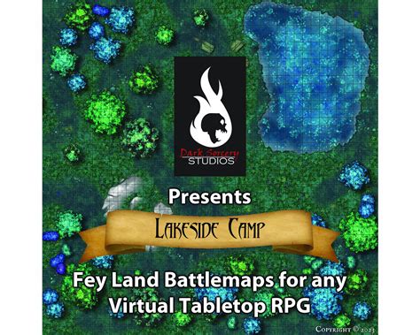 Battle Map For Virtual Table Top Rpgs Like Dungeons Dragons And