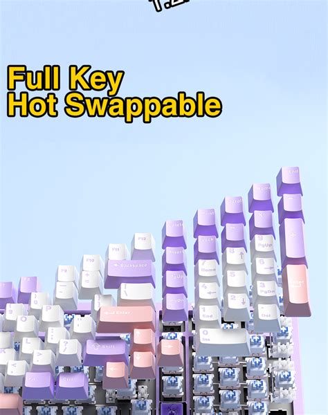 AULA LEOBOG Hi98 Wired Keyboard 98 101 Keys Type C RGB Hot Swap