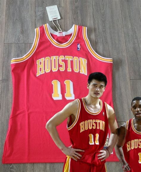 NEW AUTHENTIC VINTAGE YAO MING HOUSTON ROCKETS JERSEY MITCHELL NESS 48