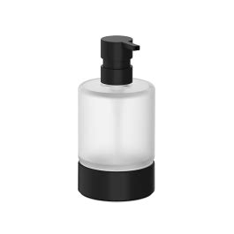 Dispenser Sapone Da Appoggio Mito Nero Opaco Vetro Satinato 250 Ml