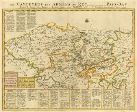 Antique Map Of Southern Netherlands By P Mortier Sanderus Antique