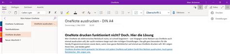 Onenote Im Din A Format Richtig Skalieren B Ro Kaizen