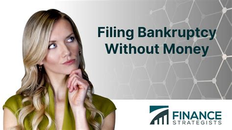 Filing Bankruptcy Without Money Options And Alternatives