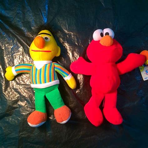 Sesame Street Stuffed Toys- Elmo, Bert, Ernie, Hobbies & Toys, Toys ...