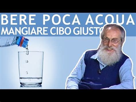 Dott Mozzi Bere Poca Acqua Mangiare Cibo Giusto Youtube