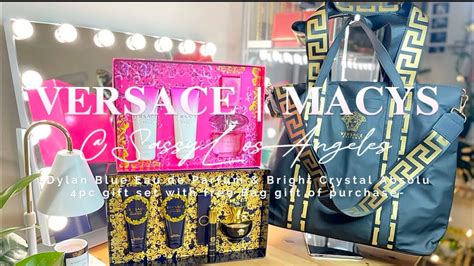 Versace Macys Dylan Blue Perfume Bright Crystal Absolu W Free Gift