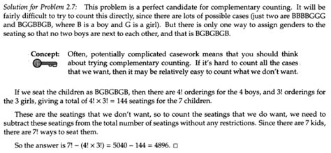 Combinatorics Permutations Problem With Complementary Counting Why