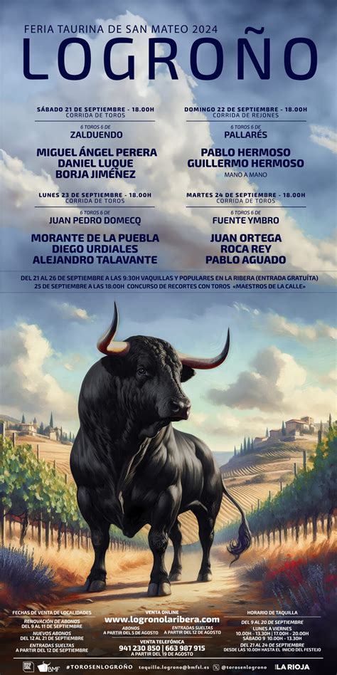 VENTA DE ABONOS Y ENTRADAS DISPONIBLE LOGROÑO BMF Toros