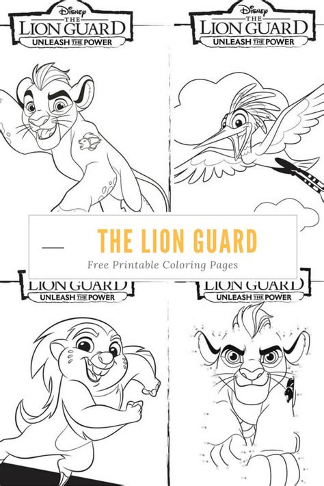 The Lion Guard Coloring Pages - Unleash The Power