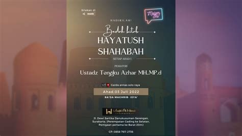 Hayatush Shahabah Pertemuan Youtube