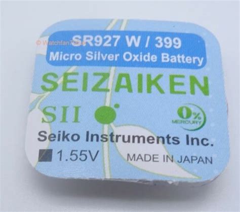 1 X Sr927w Sr927sw Silver Oxide Battery 155v Fits Many Watches Seiko