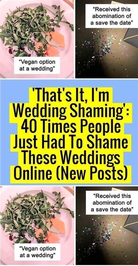 Thats It Im Wedding Shaming Times People Just Had To Shame