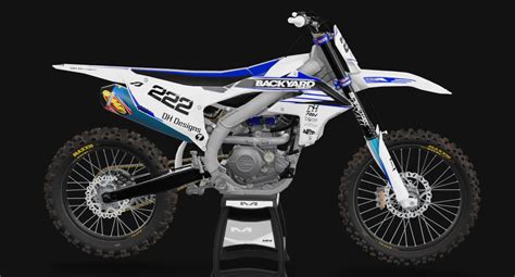 DH Designs BYD Blue And White YZ450f MXB Mods