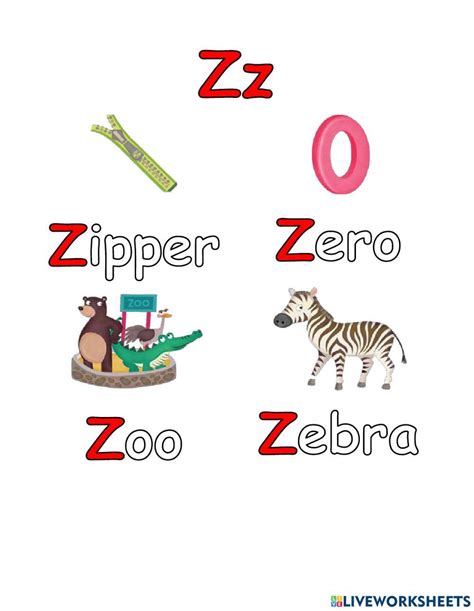 Phonics Wxyz Online Exercise For Live Worksheets