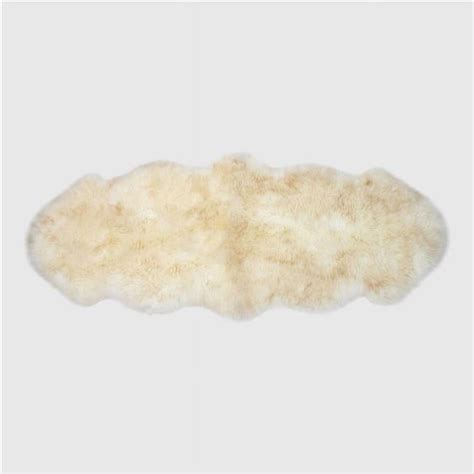 RUSTIC SHEEPSKIN DOUBLE PELT RUG TABBY TIP Walmart