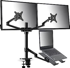 Viozon Monitor And Laptop Mount In Adjustable Triple Monitor Arm