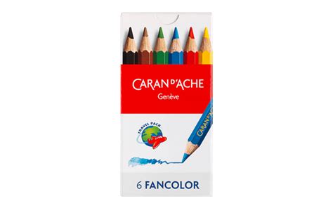 Fancolor Assortiment 6 Crayons De Couleur Mini La Palette De Couleurs