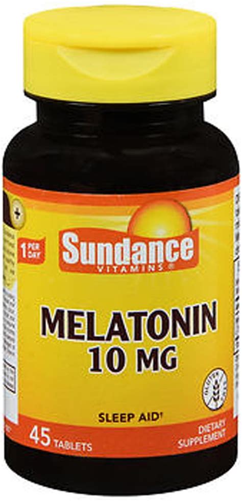 Sundance Vitamins Melatonin Tablets 10 Mg 45 Count