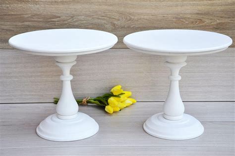 10 12 Tall Wedding Cake Stand White Cake Etsy