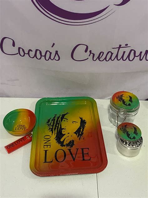 Bob Marley Rolling Tray Set Etsy