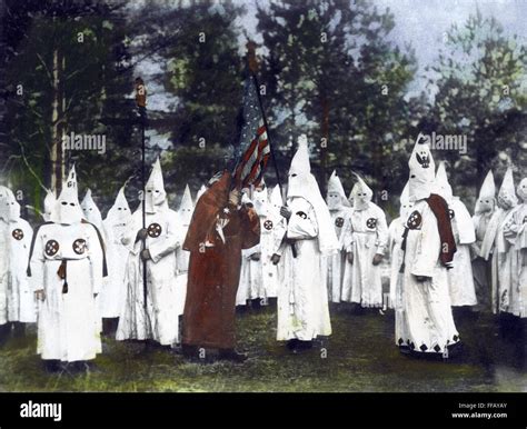 Ku Klux Klan 1921 Nimperial Wizard William J Simmons Kisses The