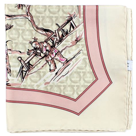 Salvatore Ferragamo Scarves Outlet Silk Women Scarf Sale Como Milano