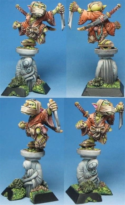 Gobelin Samurai Figurines Warhammer Tabletop Fairy Drawings Fantasy