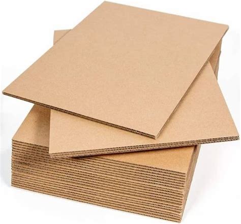 Brown Cardboard Corrugated Packaging Sheet Gsm 60 Gsm At Rs 30