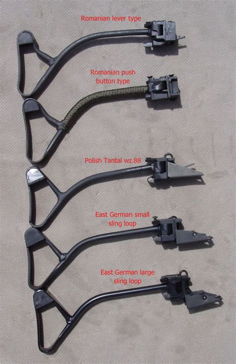 East German Romanian Polish Side Folding Stocks Comparison