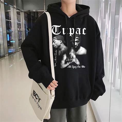 Rappeur Tupac Sweat À Capuche Style Hip Hop Pour Hommes Femmes Et