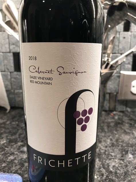 Frichette Cabernet Sauvignon Dalee Usa Washington Columbia