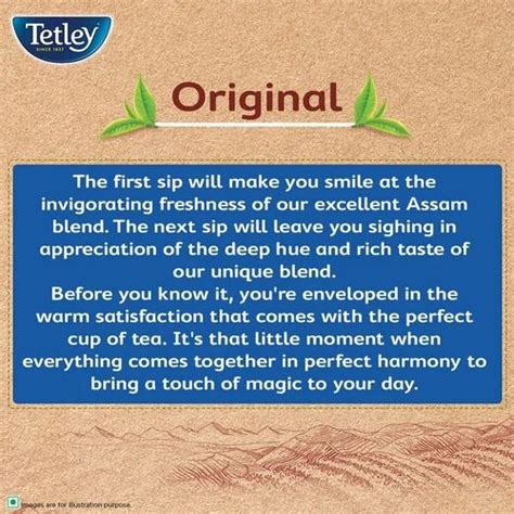 Tetley Original Rich Taste Of Assam Tea Black Tea 100 Tea Bags At Rs 147piece Green Tea Bag