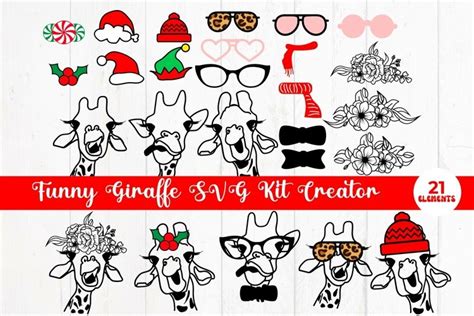 Funny Giraffe SVG Kit Creator