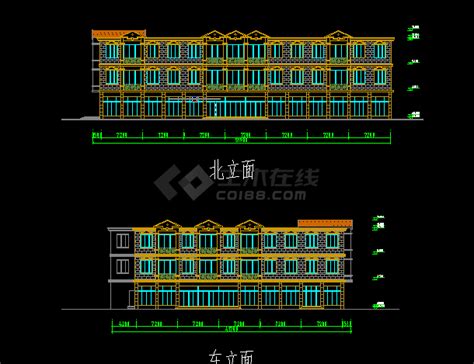 某大型超市建施设计方案全套cad图纸超市土木在线