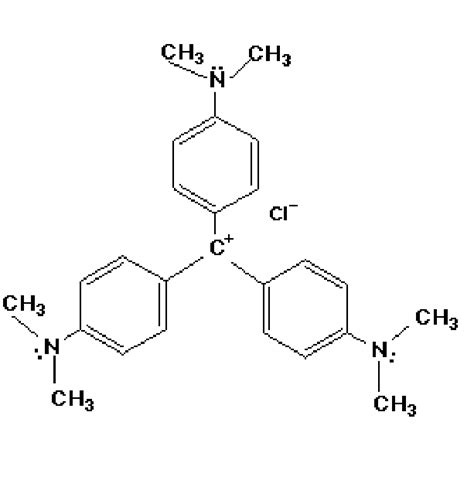 The Chemical Structure Of Crystal Violet Download Scientific Diagram