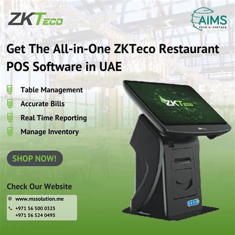 Zkteco Restaurant Pos System In Dubai Uae Pos Software In Uae Aims