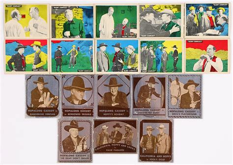 1950 Topps Hopalong Cassidy Complete Master Set Of 230 W 8 Foil Cards