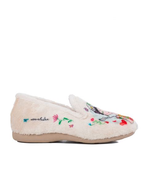 Zapatillas Casa Mujer Frida Beige Pera Limonera