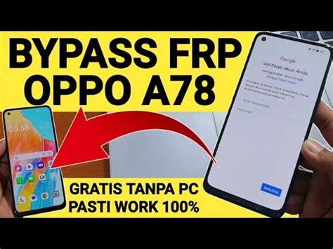 Cara Bypass Frp Oppo A78 Lupa Akun Google Gratis Tanpa Komputer YouTube