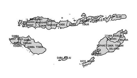 Gambar Peta Nusa Tenggara Timur Lengkap - BROONET