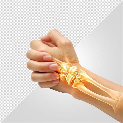 Premium Psd Wrist Joint Pain Isolated On White Background