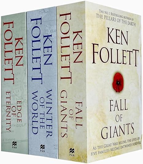 Ken Follett Century Trilogy War Stories Collection 3 Books Set Fall Of