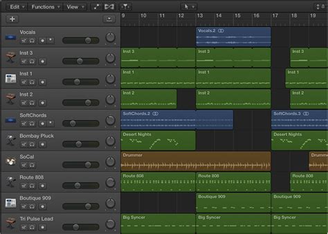 Arranging Regions Logic Pro X Help