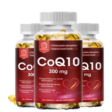 BBEEAAUU 300mg Organic Ultra High Absorption COQ10 Coenzyme Q10