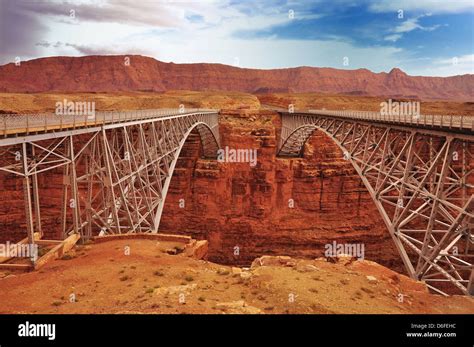 Puente Navajo En El R O Colorado En El Ca N Marble Fotograf A De Stock