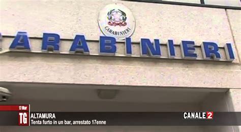 Tg Canale Altamura Tenta Furto In Un Bar Arrestato Enne Youtube