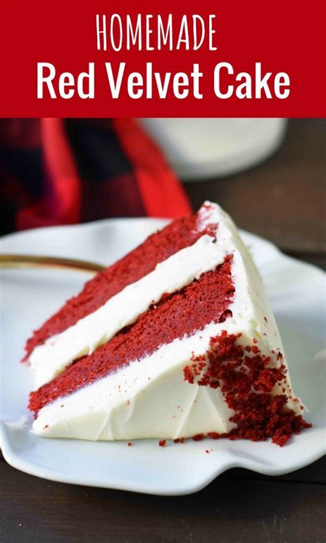 The Best Homemade Red Velvet Cake Recipe How To Make Red Velvet Cake From Scratch Red Vel