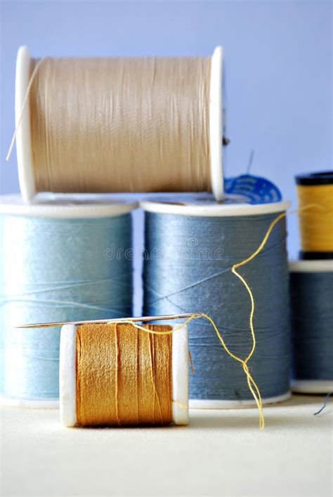 Needle and thread stock photo. Image of sewing, studio - 13864974