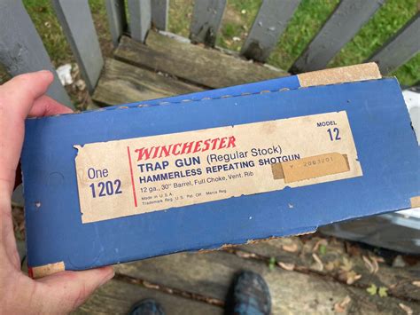 Vintage Original Winchester Model 12 Trap Shotgun Part Box Older Factory Ebay