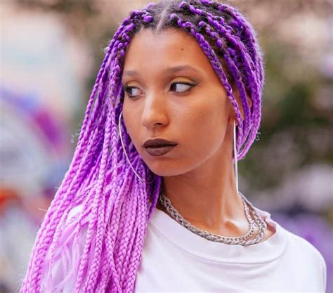 25 Hottest Purple Box Braids You Ll See In 2024